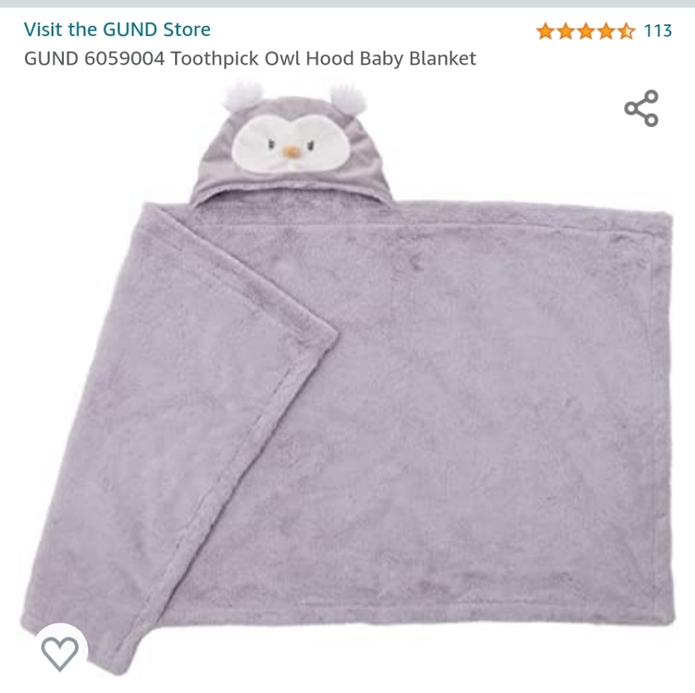 Baby Gund Owl Blanket